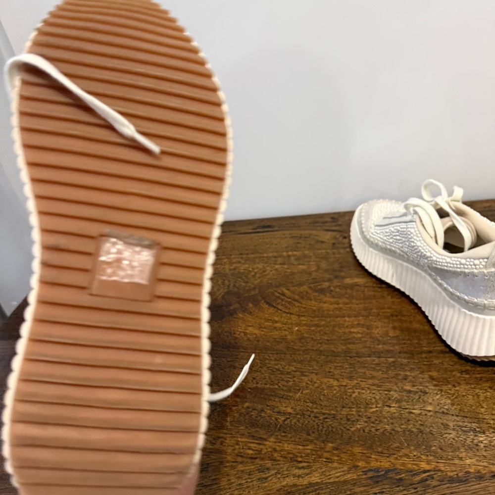 Dolce Vita Dolen Pearl Platform Sneakers in Vanilla Pearl - Picture 10 of 15